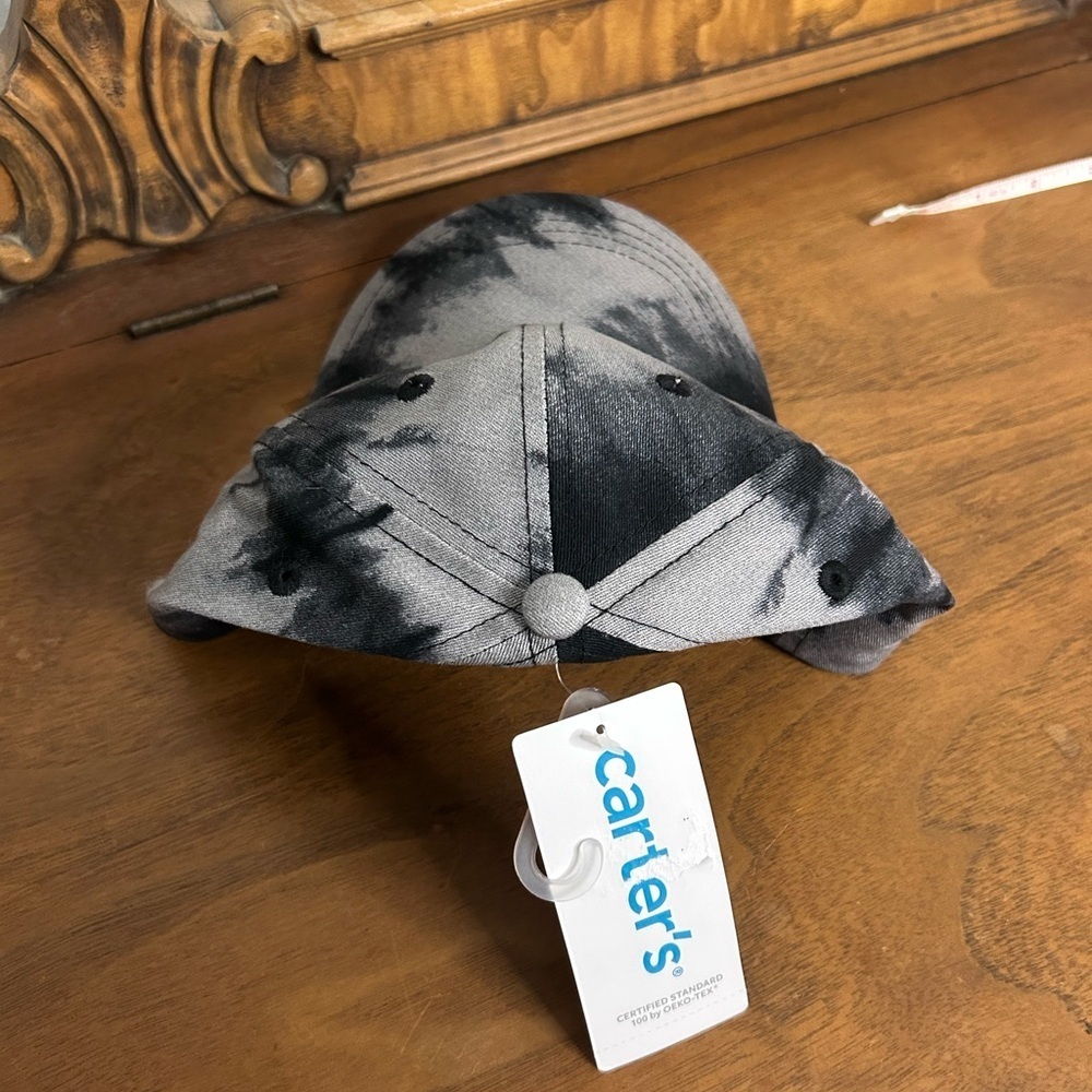 Kids Carters Gray and Black Tie-Dye Cap - Picture 2 of 6